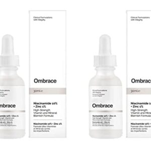 Ombrace Ordinary [2 Pack] Niacinamide 10% With Zinc 1% 30ml 1 floz Face Serum