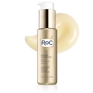 RoC Retinol Correxion Deep Wrinkle Retinol Face Serum with Ascorbic Acid, Daily Anti-Aging Skin Care Treatment for Fine Lines, Dark Spots, Acne Scars, 1 Ounce (Packaging May Vary)
